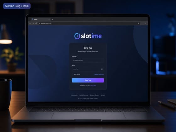 Slotime giriş ekranı ve platforma erişim görseli