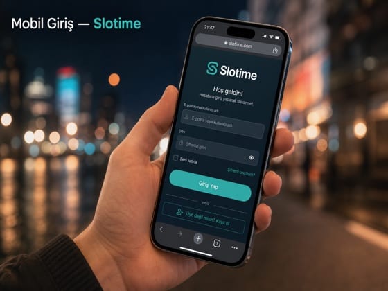 Slotime mobil web üzerinden giriş yapma görseli