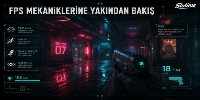 Slotime FPS oyun kategorisi detay görseli - takım tabanlı birinci şahıs oyun